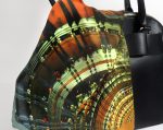 AMBER ARCHITECTURAL SPIRAL SILK SATIN SQUARE SCARF - Image 5