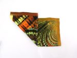 AMBER ARCHITECTURAL SPIRAL SILK SATIN SQUARE SCARF - Image 3