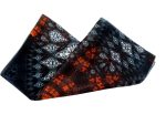 MIDNIGHT CRYSTAL KALEIDOSCOPE SILK SATIN SQUARE SCARF - Image 5